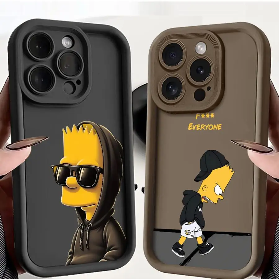 حافظة هاتف ديزني كول سمبسنز بارت لهاتف آيفون 16 13 12 11 15 14 Plus Pro Pro Max 13 12 Mini X XS Max XR 7 8 SE