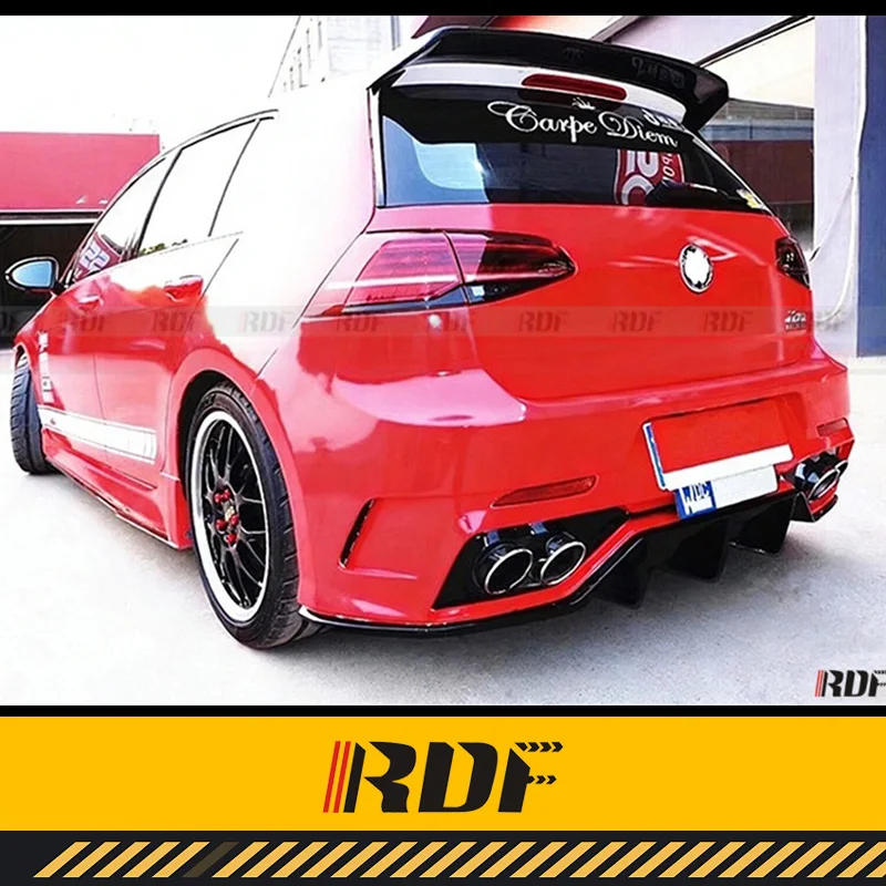 Suitable for VW GOLF 7 7.5 R GTI Rline Volkswagen Modified Carbon Fiber Aspec PPV400 Rear Bumper Rear Bumper Assembly view 4
