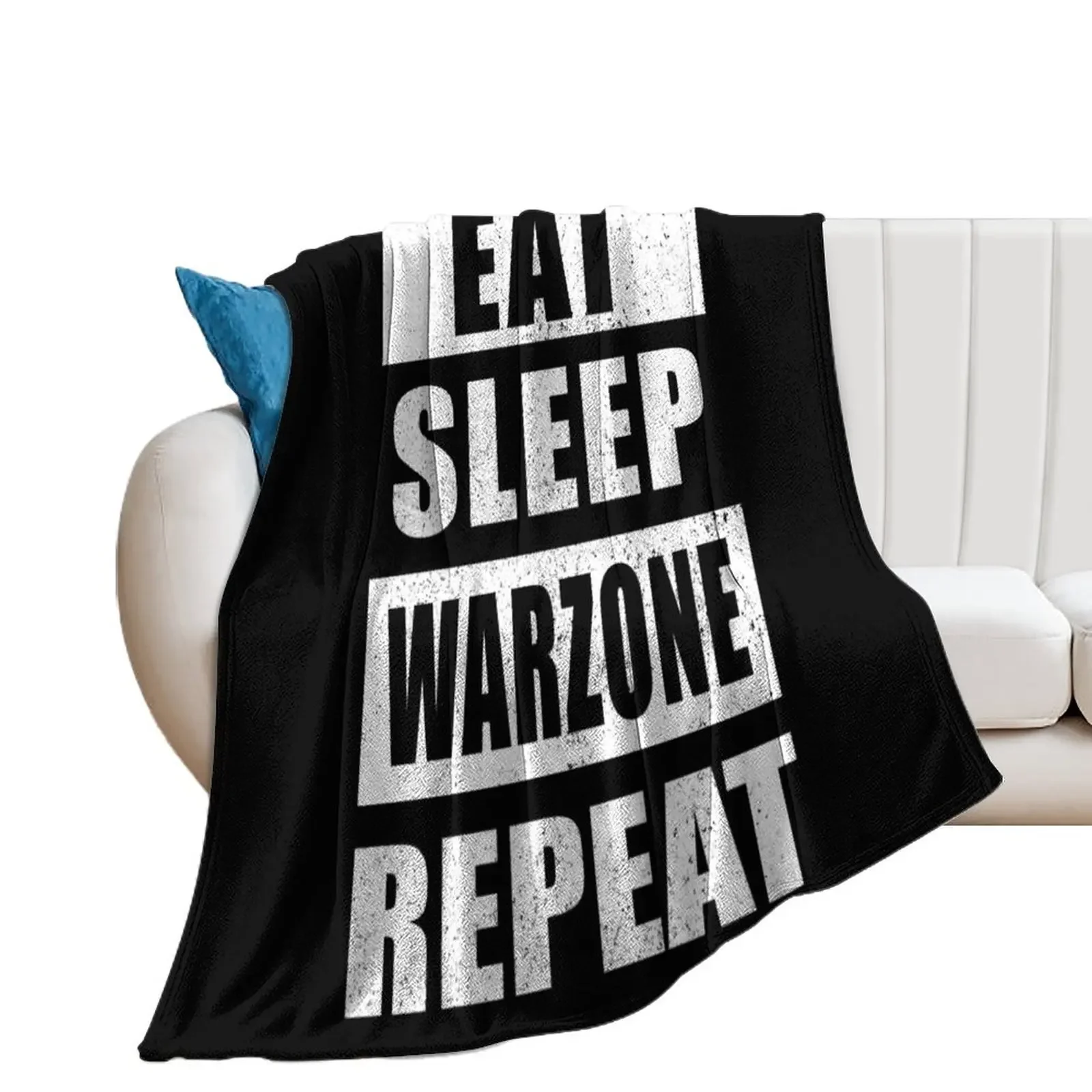 

Eat Sleep Warzone Repeat Throw Blanket Fashion Sofas Moving Luxury St Luxury Brand Blankets