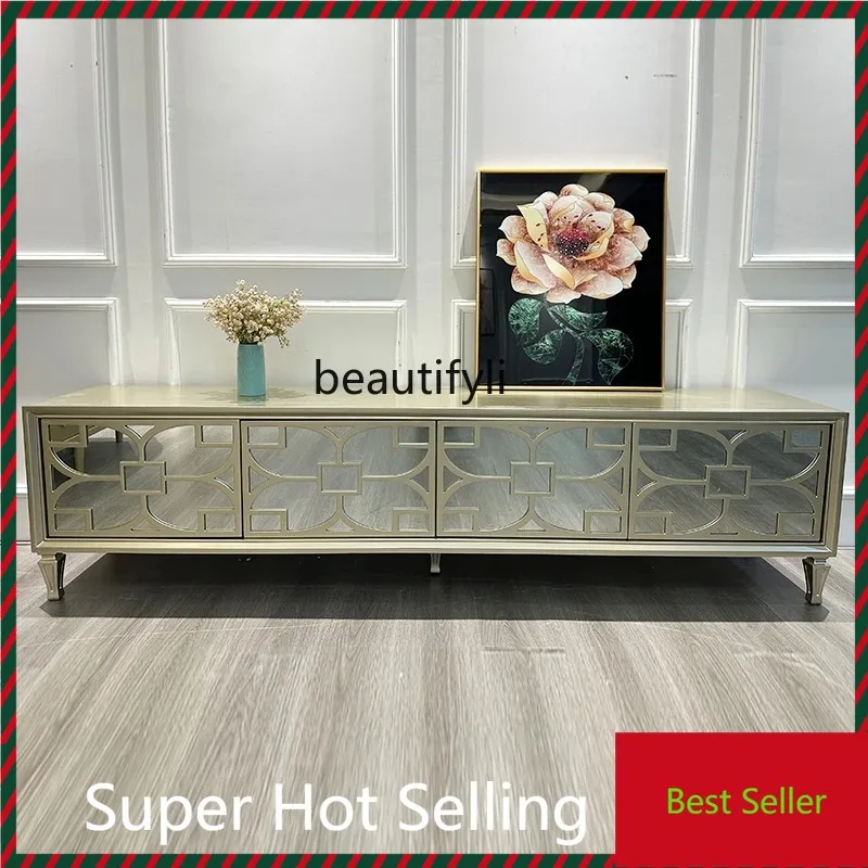 

M71 French light luxury TV cabinet modern simple living room cabinet solid wood American video cabinet