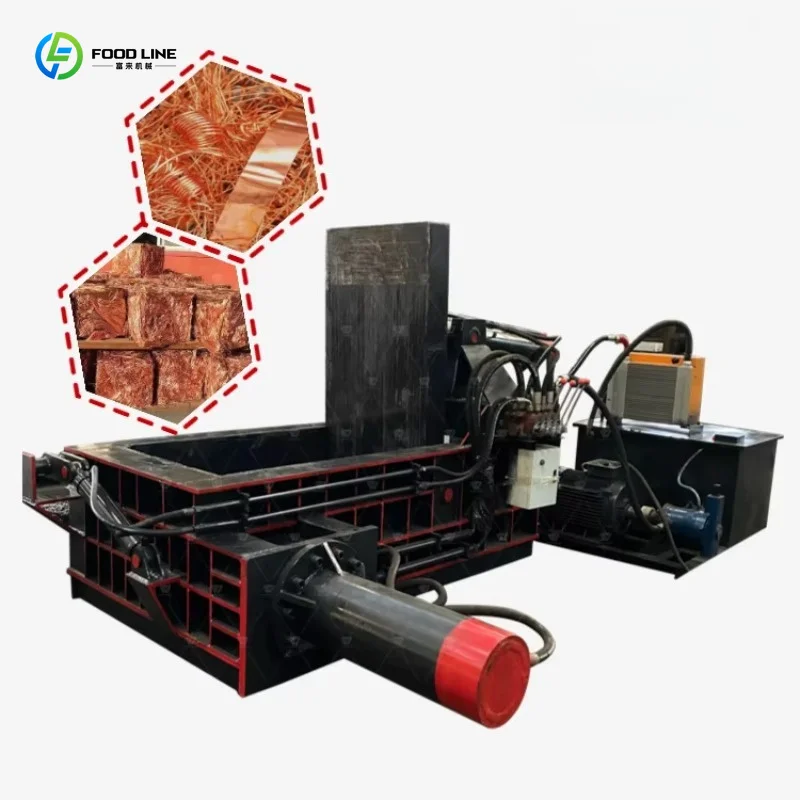 Customized Industrial Recycling Hydraulic Metal Baler Heavy Duty For Iron Sheet Waste Compression