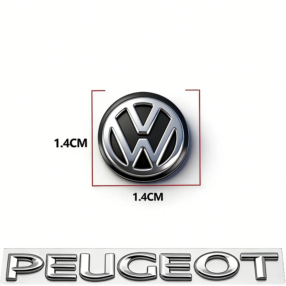 5/10 Stück 14MM Auto-Fernbedienungsschlüssel-Emblem Metall-Logo-Aufkleber für VW GTI Polo Golf Passat Tiguan Arteon Touareg CC Taigo Caddy Je – Detail 5