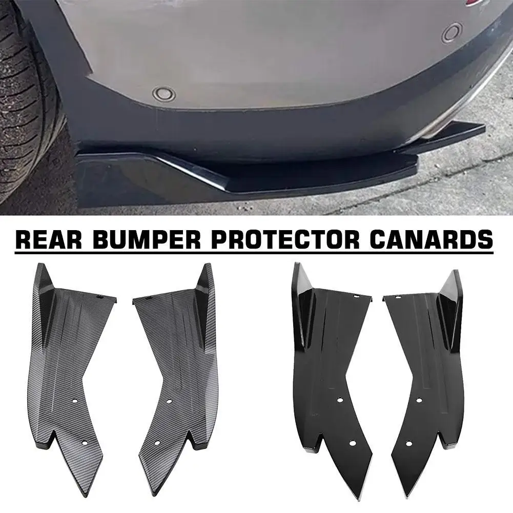 Universal Rear Bumper Protector Canards Splitter Side Protection Bumper Sticker Car Guard Accessories Cover Skirt Body Kits