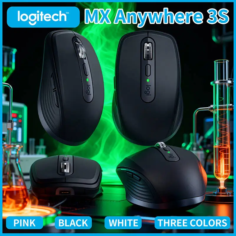 

Logitech MX Anywhere 3S for Mac & Windows, Bluetooth LE, Silent Magnetic Clicks, Precision Scroll Wheel