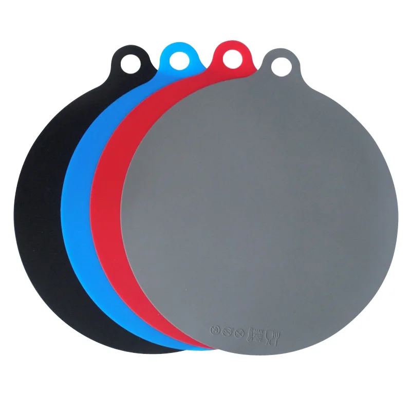 22cm Soft Non-Stick Round Mat Fryer Microwave Pad Resistant Silicone Baking Pad Induction Cooker Mat Table Mate Pastry Tray