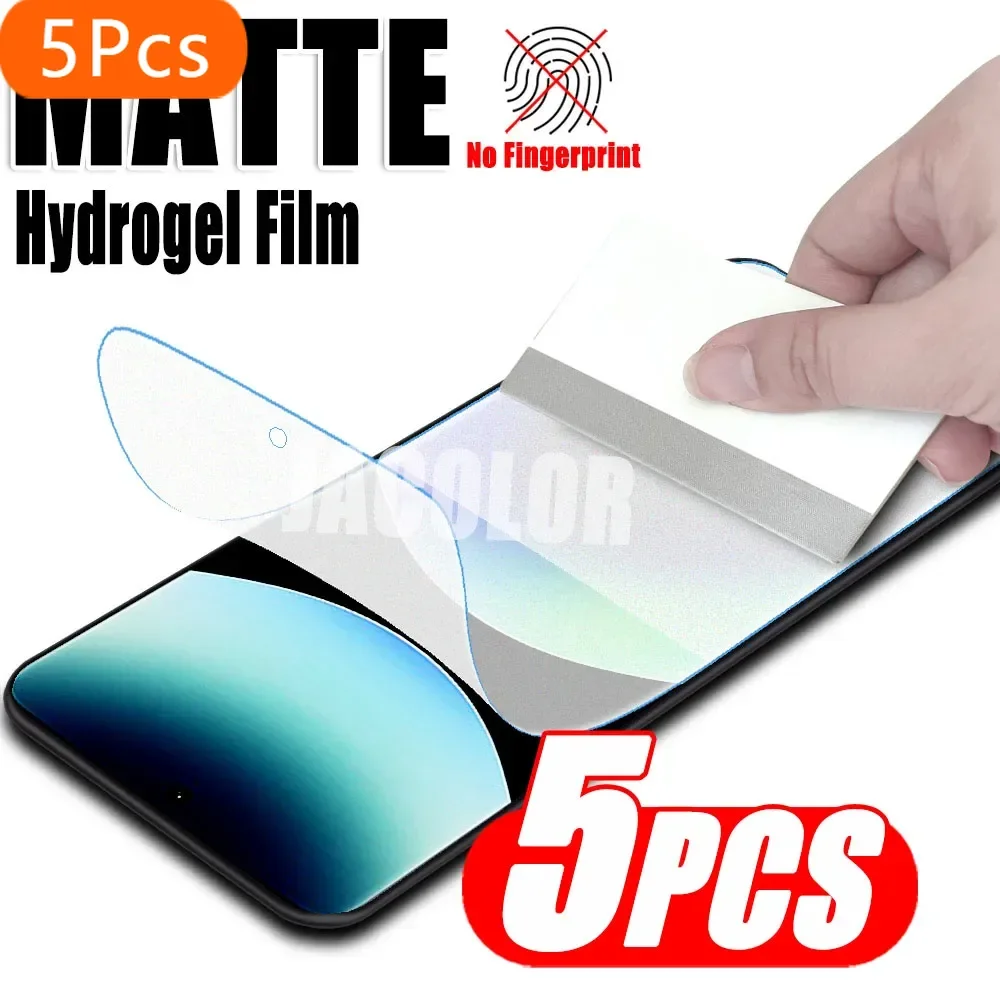 

5PCS Matte Gel Safety Film For Xiaomi Redmi Note 14 Pro+ 5G Soft Hydrogel Film Xiaomy Redmy Note14Pro Plus Not Safety Glass