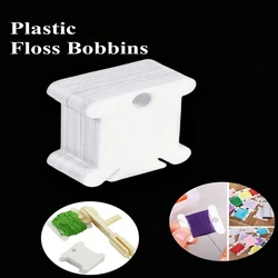 10/20/30/50/100Pcs Plastic Floss Bobbins Sewing Thread Organizer Holder Embroidery Floss Card DIY Craft Cross Stitch Tools