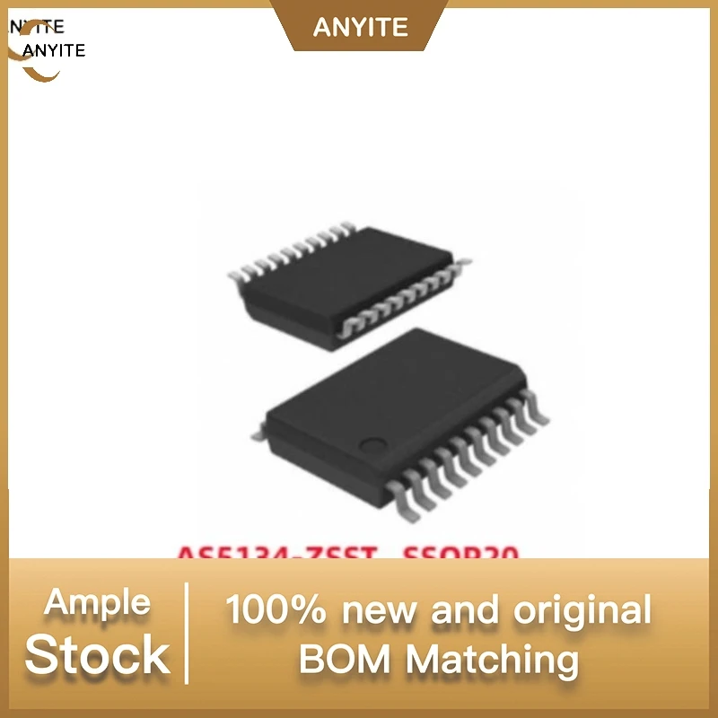 New5Pcs/Lot    AS5134-ZSST  SSOP20