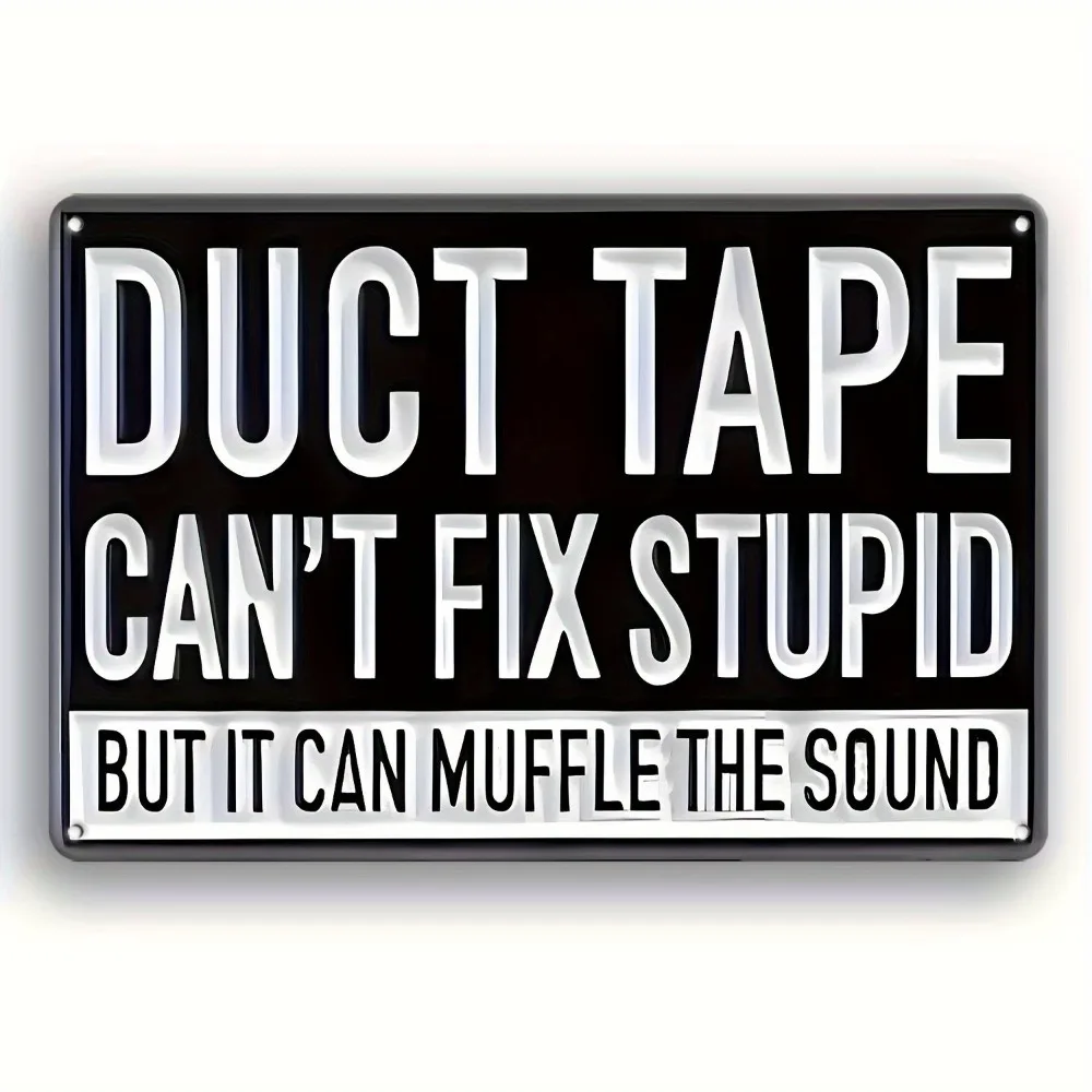 2D Flat Retro Aluminum Wall Sign Plaque, Vintage 