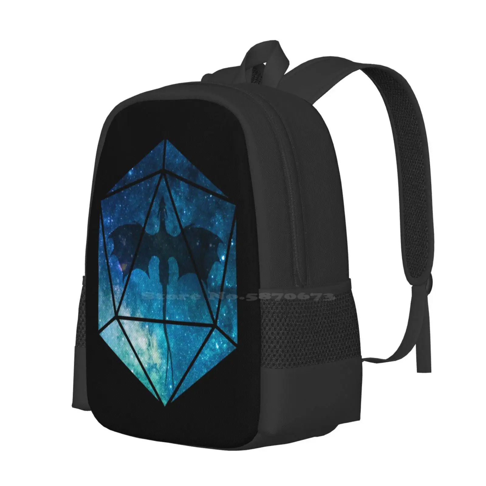 Night Sky -Blue Hot Sale Schoolbag Backpack Fashion Bags And Dragons Dnd D And D Pathfinder Dm Game Master Gm Gamemaster