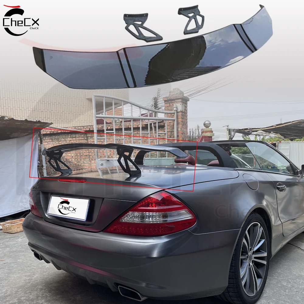 

For 2004-2019 Mercedes Benz SL Class SL300-SL550 100%True Carbon Fiber Rear Spoiler Trunk Lid Car Exterior Accessories Tail Wing