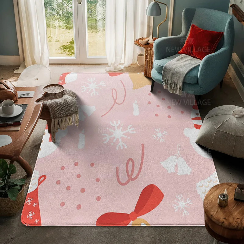 House entrance carpet Home door mat Living Room Bath Foot bathroom non-slip water absorption rugs bath Merry Christmas winter