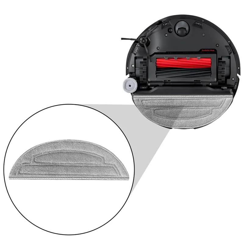 

B47B-6Pcs Mopping Cloths Replacement Parts For Roborock S8 Maxv Ultra / S8 Max Ultra Robot Vacuum Cleaner Mop Pads