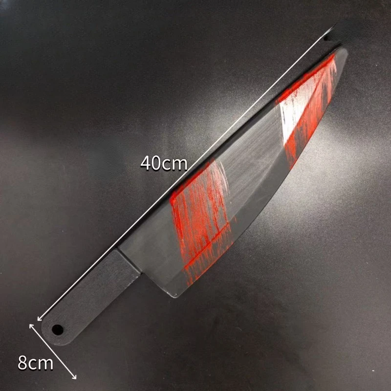 45cm/17.72 cala Halloween Plastikowy Nóż Zabawka Samuraj Cosplay Akcesoria do Gier Model Rekwizyty Dekoracje na Imprezę Ozdoby Ekspozycja Trening