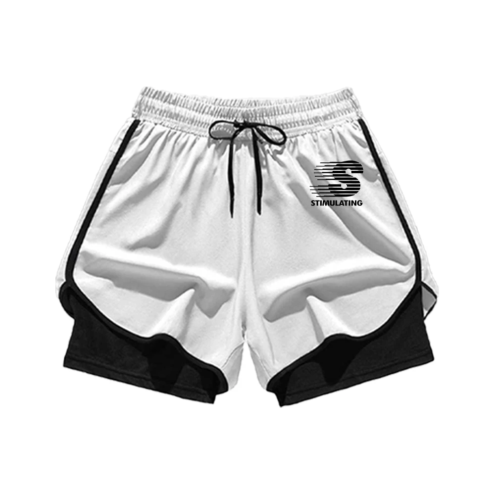 

Мужские пляжные шорты с буквенным принтом, новый летний стиль, повседневные и стильные спортивные шорты на шнурке для ежедневных тренировок и бега