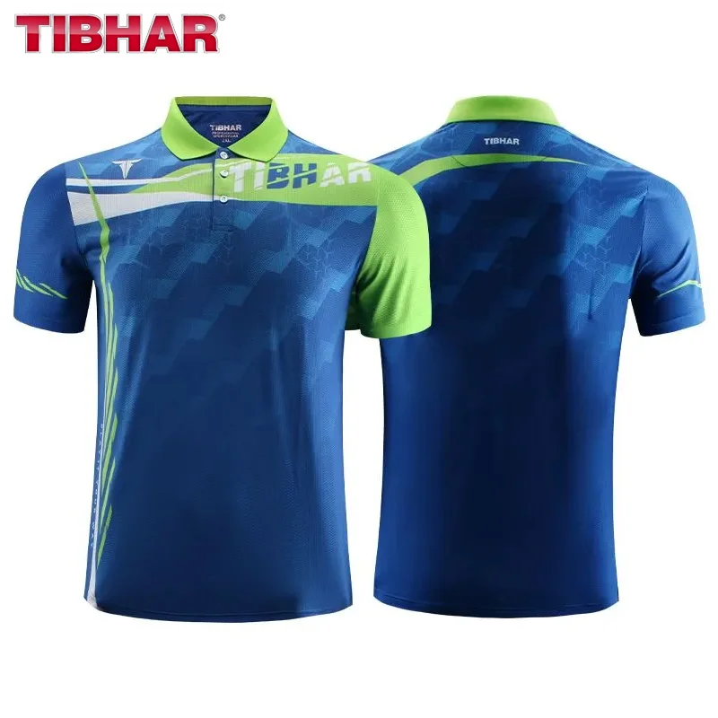 TIBHAR Table Tennis Shirt Professional Men Women Ping Pong Jersey Breathable Quick Dry Pingpong T-shirt Short Sleeve