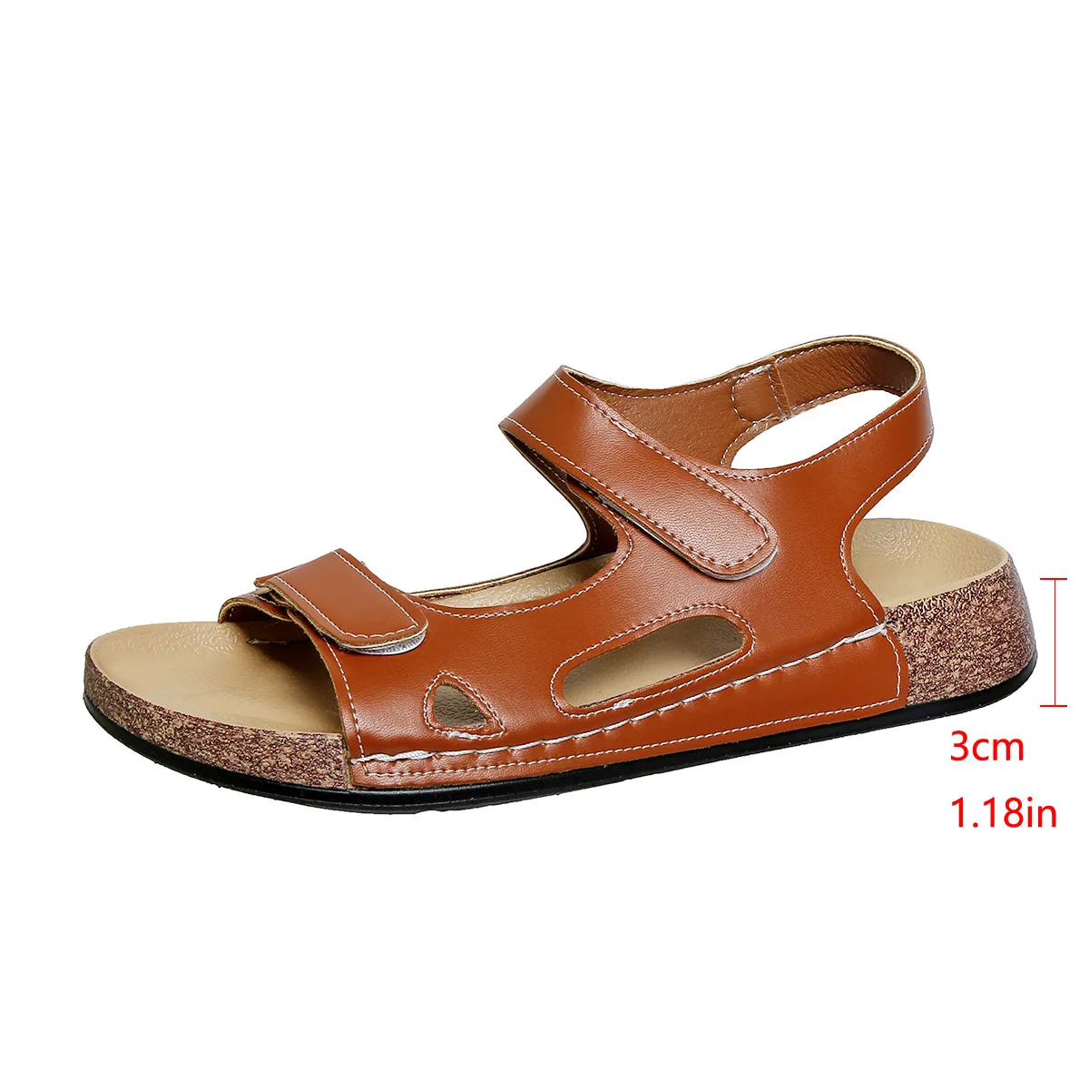 

2025 New Women Sandals Summer New Open Toe Fashion Sandals Soft Sexy Wedge Buckle Orthopedic Shoes Female Sandalias De Mujer