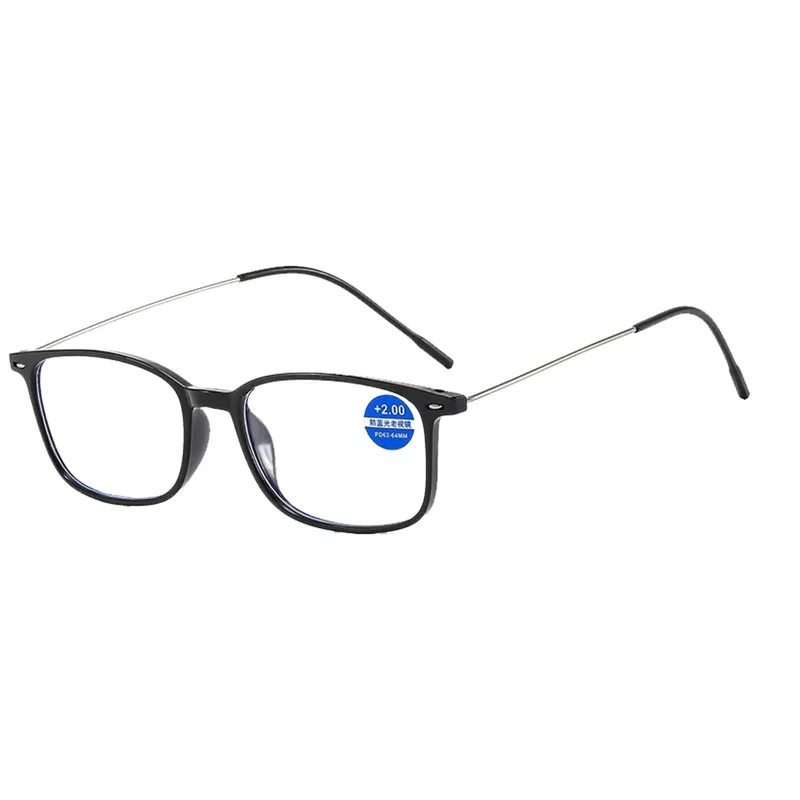 Ultralight Anti Blue Light Reading Glasses Portable Square Frame HD Presbyopic Eyeglasses +1.0 +1.5 +2.0 +2.5 +3.0 +3.5 +4.0