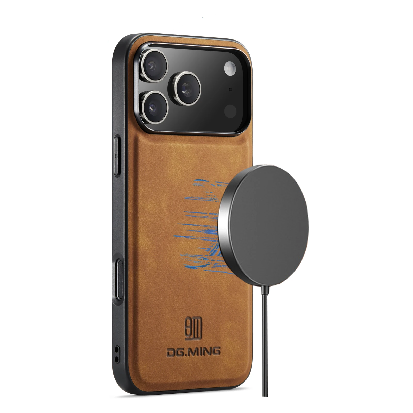 Magnetische Echtledertasche für iPhone 17 Pro Max 17 Air 17 Pro Cover Magnet Mag-safe Wireless Charge stoßfeste Soft Shell