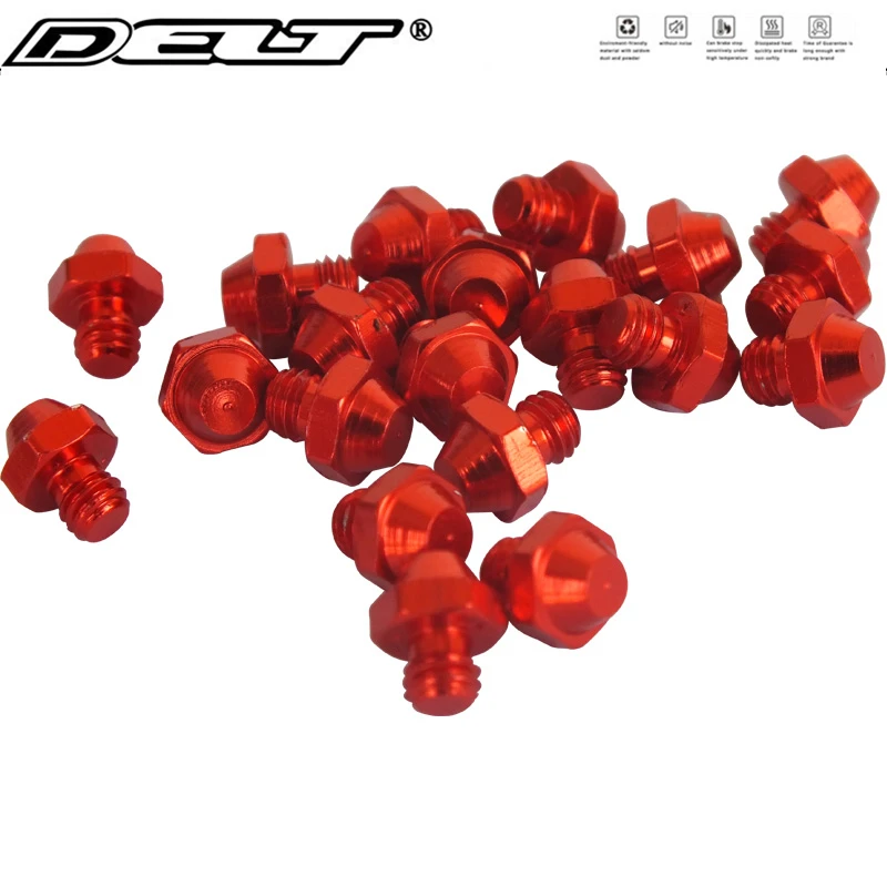 

DELT велосипедный винт для педали, противоскользящие болты для платформы M4 * 4 мм, гайка из сплава, легкие детали педалей для шоссейного велосипеда MTB