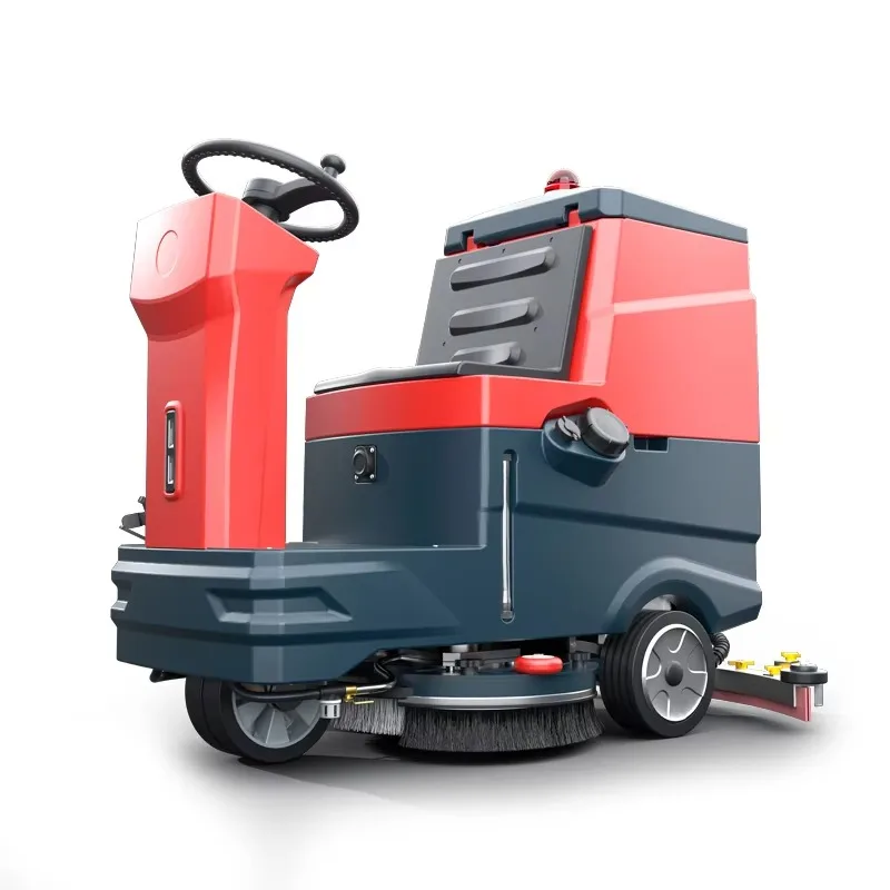 

Walk-Behind Self-Propelled Electric High Pressure Single Brush Floor Washer Scrubber Machine for Farm/Construction Use