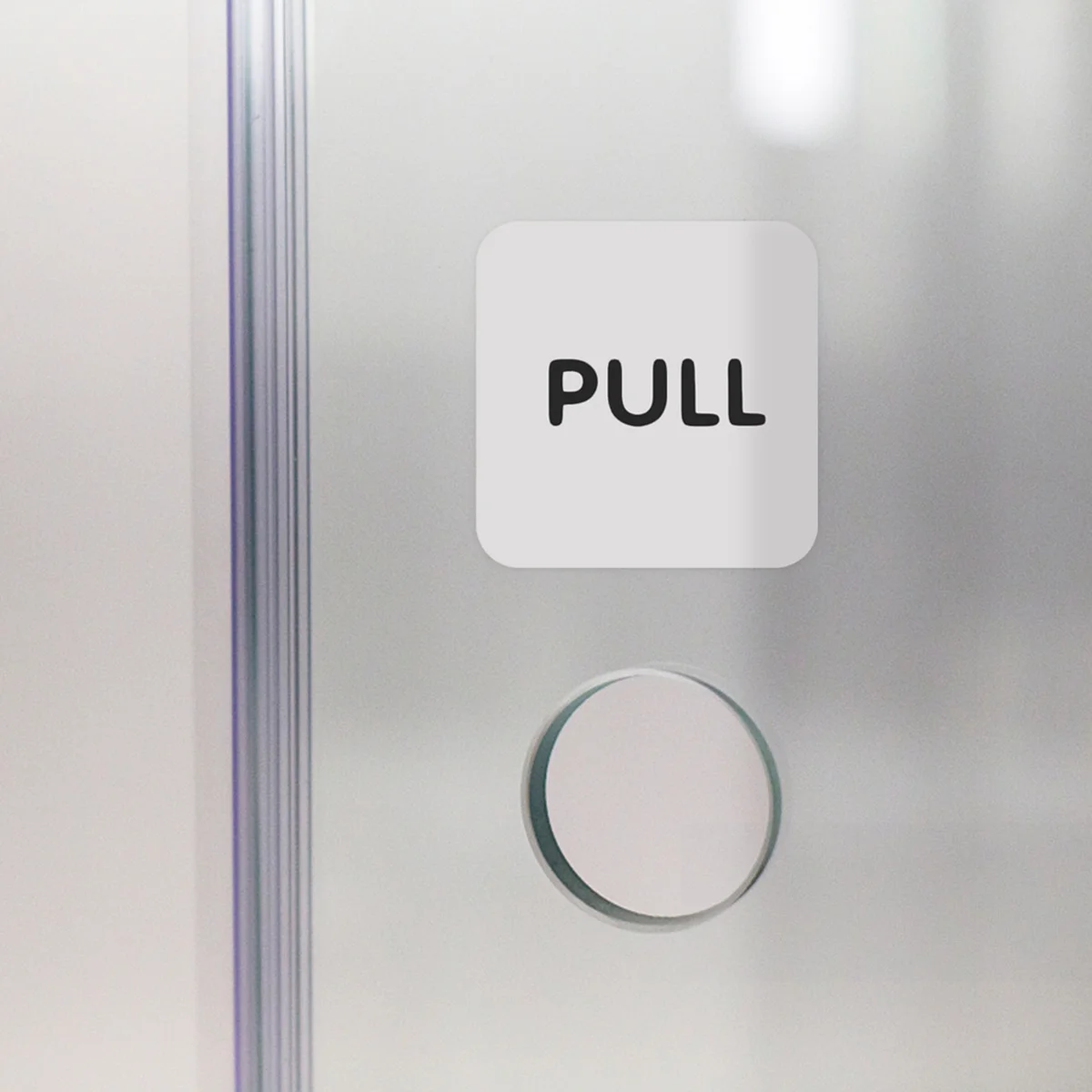 Push Pull Door Sticker for Salon Window Sliding Doors Self Adhesive Shop Entrance Exit Office