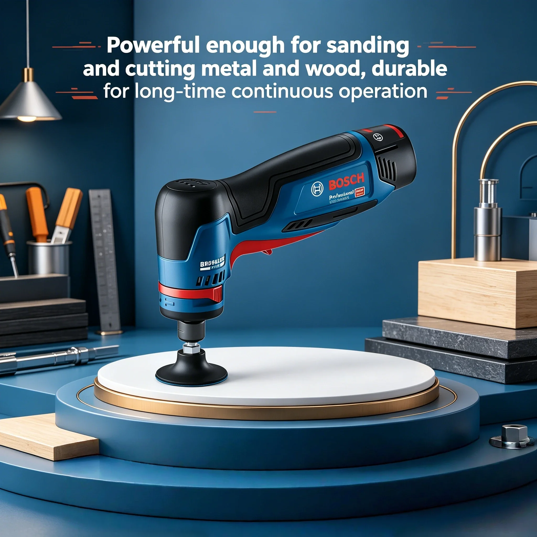 Bosch GWG12V-50 S 12V High-Performance Right Angle Sander, Portable Power Tool