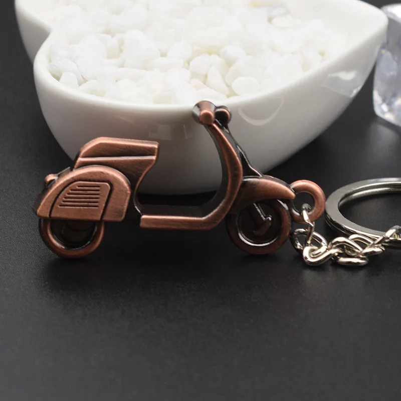 Motorcycle Motorbike Key chain Classic 3D Simulation Model Key Chain Ring Keyring Keyfob Personality Jewelry 17160