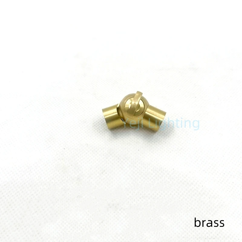 Lamp Base Adapter Metal Two-way Connector Double-pass Universal Steering Joint Ceiling Plate Retro Wall Lamp 270 degrees Adapter