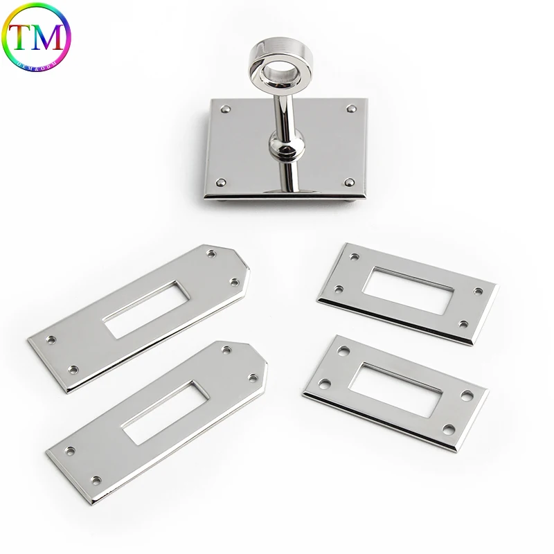 1/5/10Sets Stainless Steel Metal Hanger Clasp Locks Bag Hardware Accessories For Women\'s Handbag Clasp Lock Buckle Leather Craft