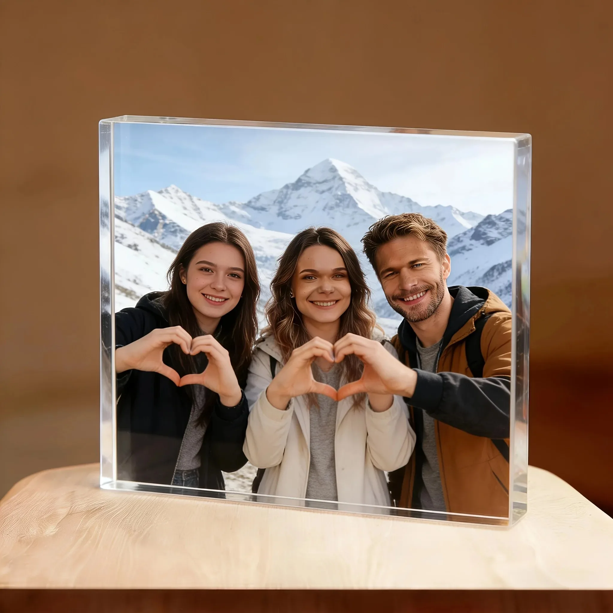 Custom acrylic desktop decorations, custom photos, customizable personalized photos, artistic patterns, couple portraits or fami