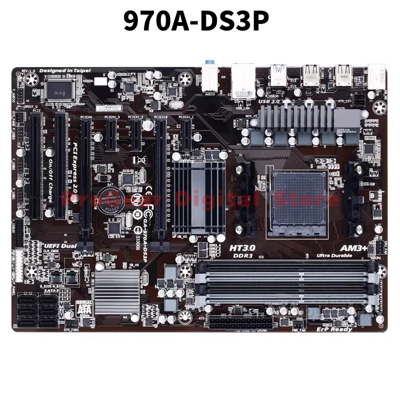 

Used for Gigabyte GA-970A-DS3P AM3+ ATX DDR3 Motherboard for AMD FX/Phenom II/Athlon II Processors