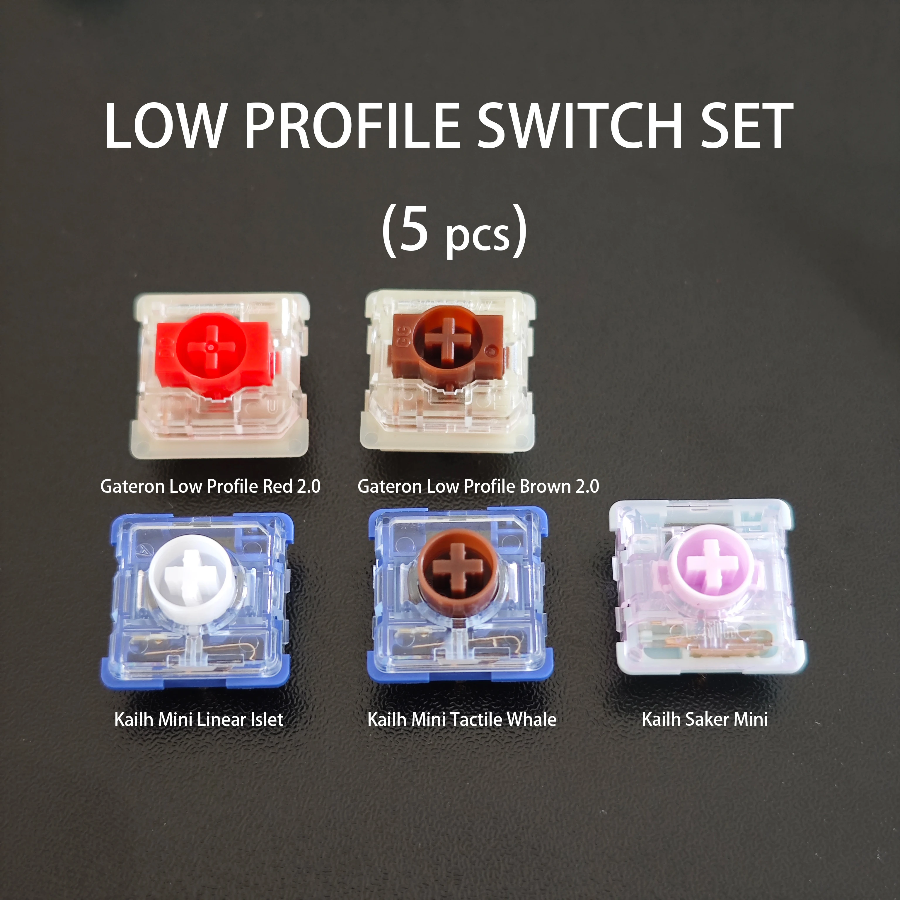 Outemu Gateron Kailh Schalter-Tester Multi-Marken-Erlebnispaket für Mechanische Tastaturen Magnetische Tastaturen Low-Profile-Schalter