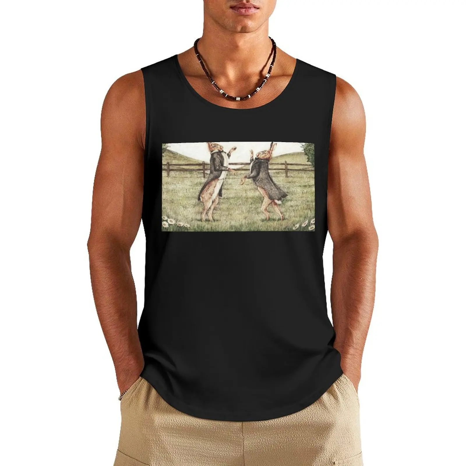 

Gentlemen fight Tank Top quick-drying t-shirt Sleeveless T-shirt