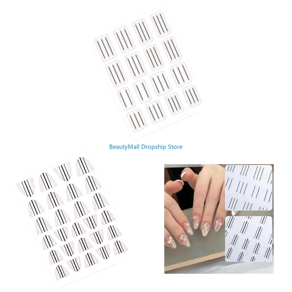 

40JD -клетки линии наклейки для ногтей, клейкие наклейки на ногтя