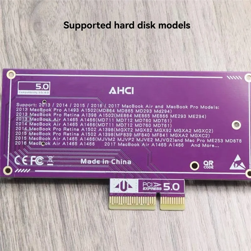 

For Air/Pro 2013-2017 Hard Drive Adapter, SSD To PCIE Expansion Card,For