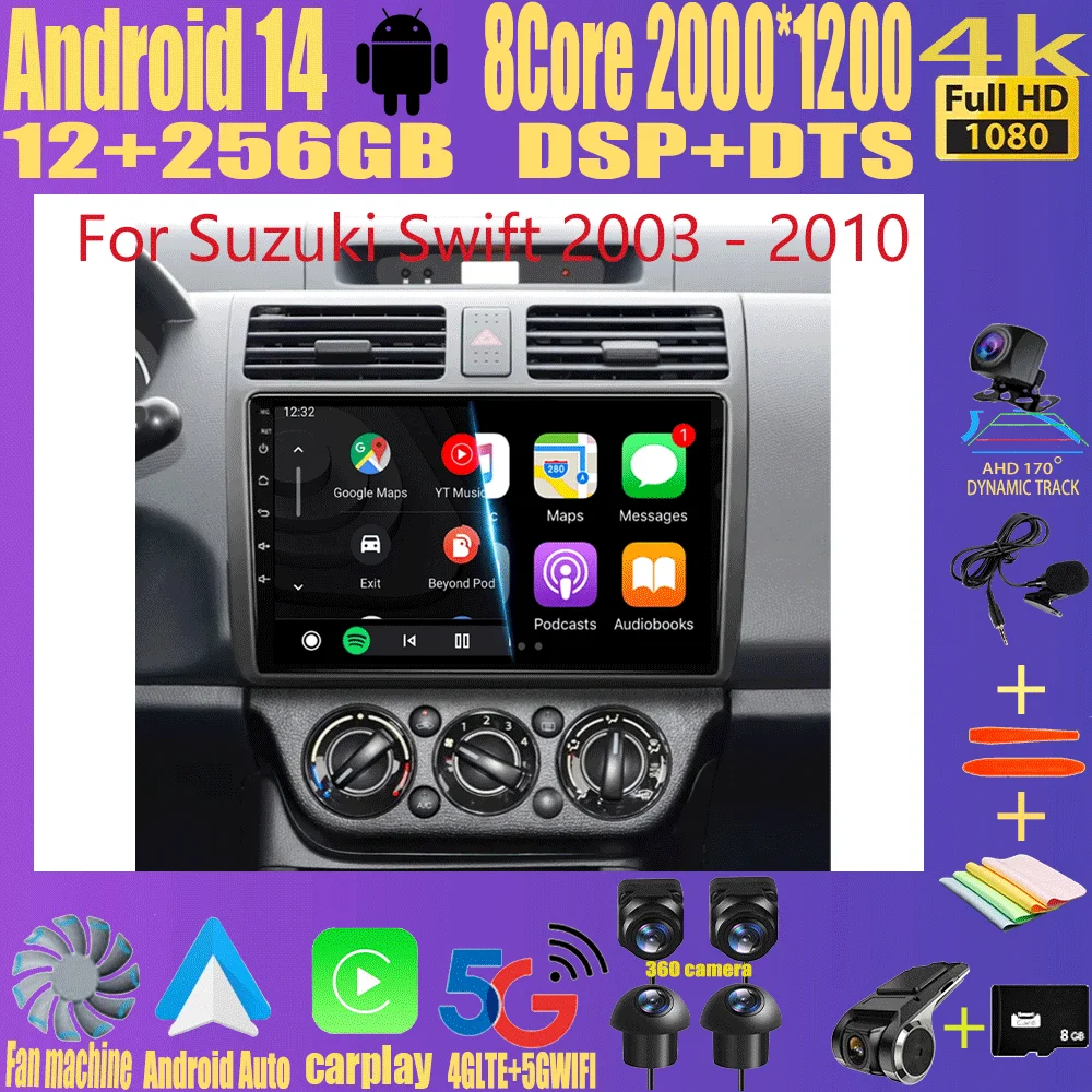 

9 Inch Android 14 For Suzuki Jimny JB64 JB74 2018 - 2020 Multimedia Video Player Car Radio Stereo GPS 2din Navigation Carplay