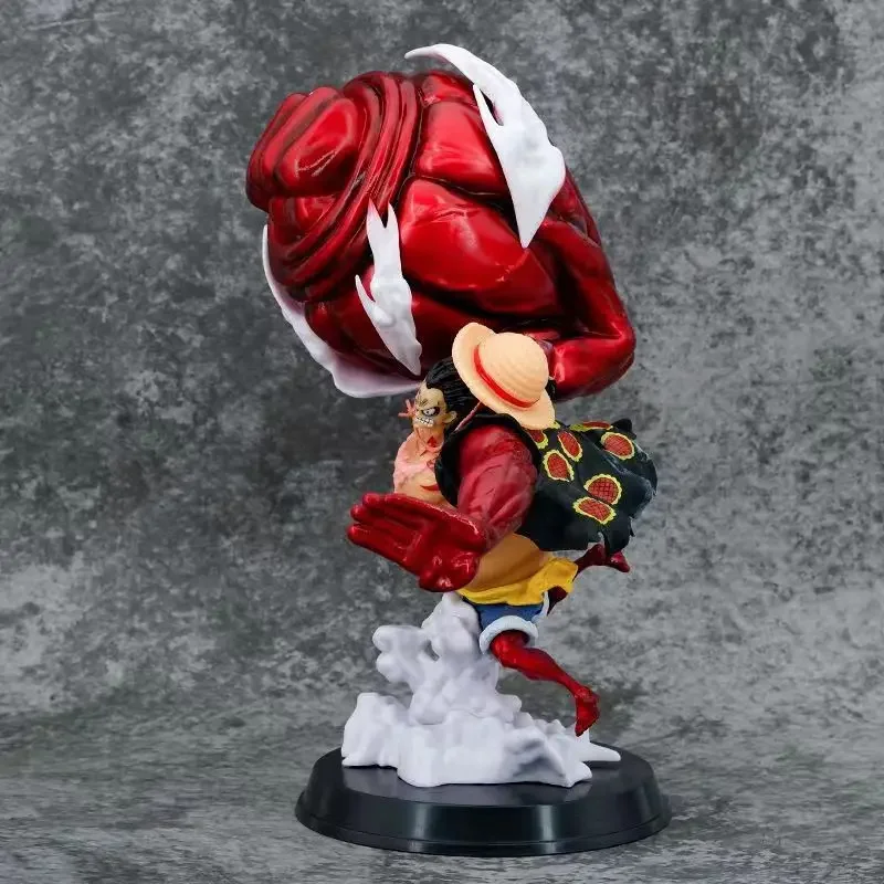 30cm One Piece Luffy Great Saruwang Gun 4th Gear Big Fist Luffy Anime Action Figure Model Pvc Statue Doll Collection Toys Gift - view 3