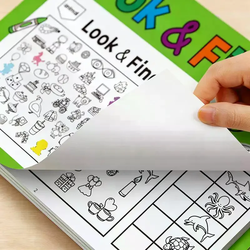 Children's Hidden Object Coloring Book 100+ Search & Color Activities Interactive Educational Puzzle Book For School Home Travel