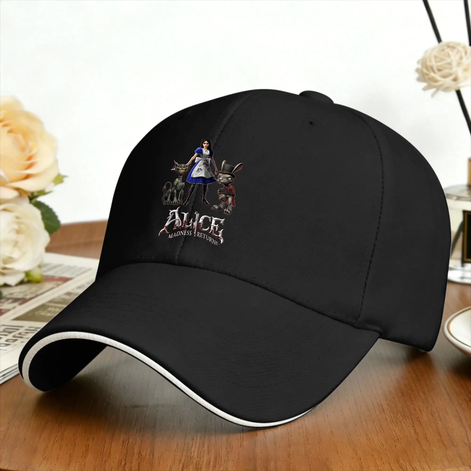A-Alice Madness Returns Baseball Cap Game  Summer Casual Trucker Hat For Unisex-Teens Running Hippie Sun Snapback Cap