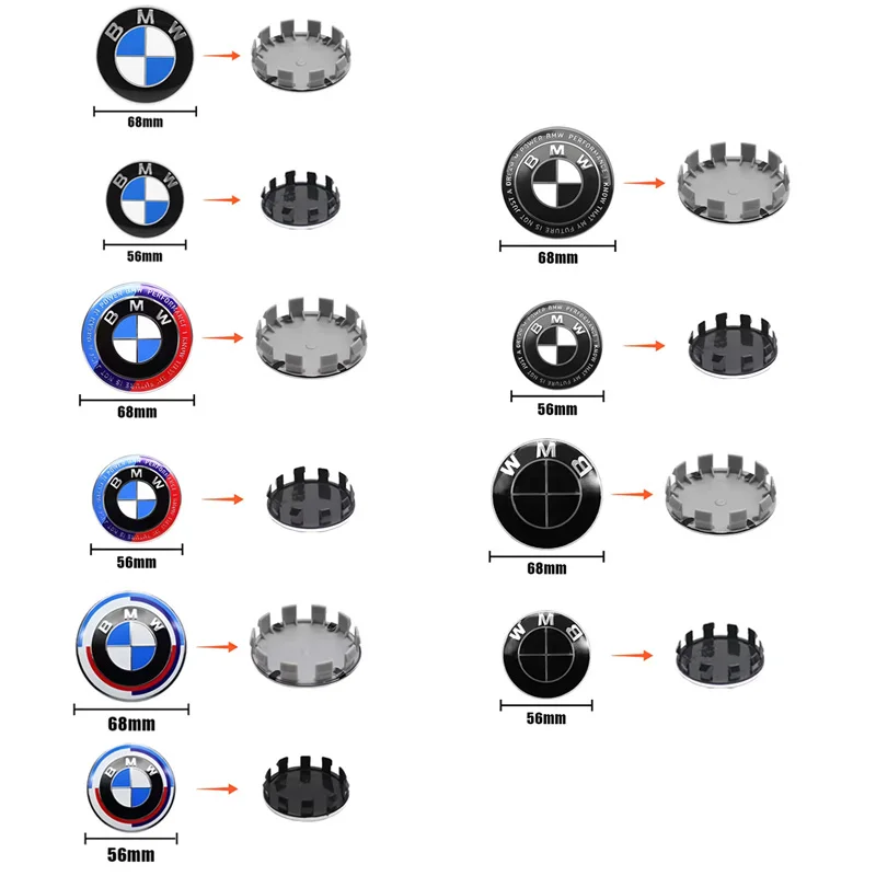 4Pc 68Mm 56Mm Wheel…