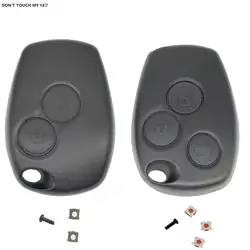 2/3 Düğme Anahtarı Araba Uzaktan Anahtar Kabuk Fob Durumda Renault Clio Trafic Twingo Kangoo Master Modus Dacia Duster Sandero