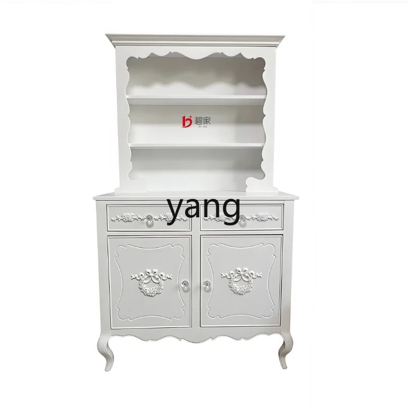 

LMM French Pastoral Entry Double Door Entrance Side Cabinet Display Cabinet