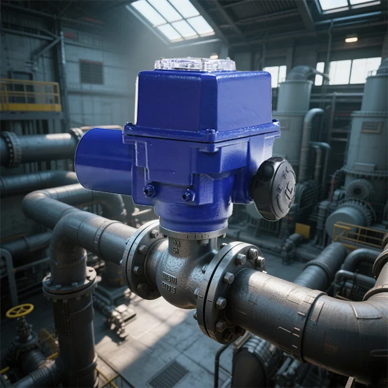 

OAP Electric Motorized Actuator Quarter Turn Butterfly Structure for Water Media for the Heating Industry