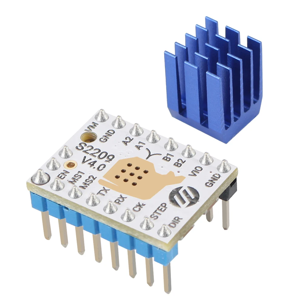 Pilote de moteur pas à pas TMC2209 v4.0, pilote muet, micropas mat, courant 2,8 A, pièces d\'imprimante 3D Patricia VS TMC2208, 5 pièces