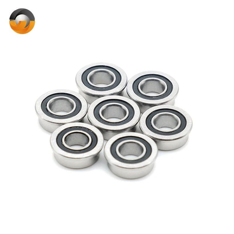 10Pcs MF105 RS Bearing 5x10x4 mm ABEC-7 Voron 3D Flanged Bearing MF105-2RS Ball Bearings MF105RS 3D Print Bearings