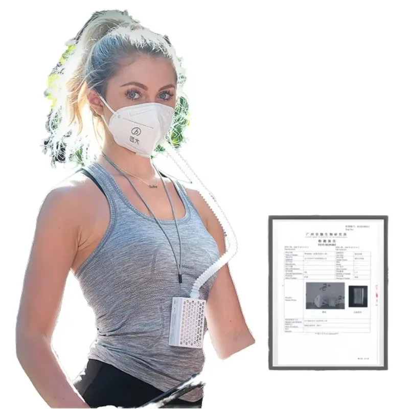 Portable Wearable Air Purifying Mask Anti-virus Anti-dust PM2.5 Protector for Construction Hospital Outdoor Haze Weather