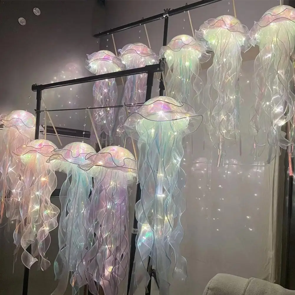 Lamp Flower Lamp Bedroom Night Light Glowing Jellyfish For Home Garden Party Festival Atmosphere Decoration Creative Gifts