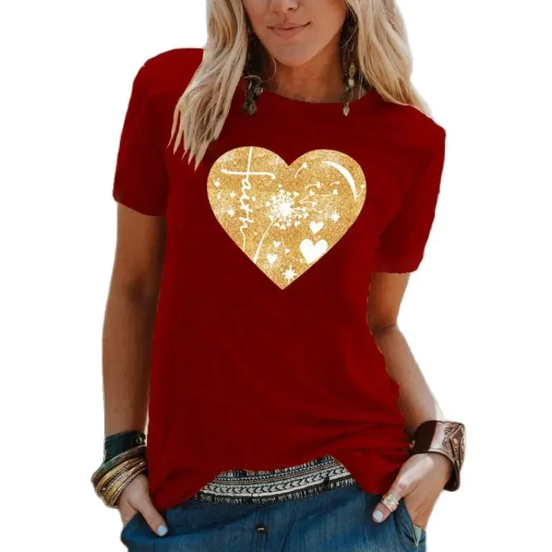 القطن 100% الحيوان زهرة الأبجدية نمط مطبوعة تي شيرتات قصيرة الاكمام المرأة موضة عادية بنات بنين قمصان الأطفال #2