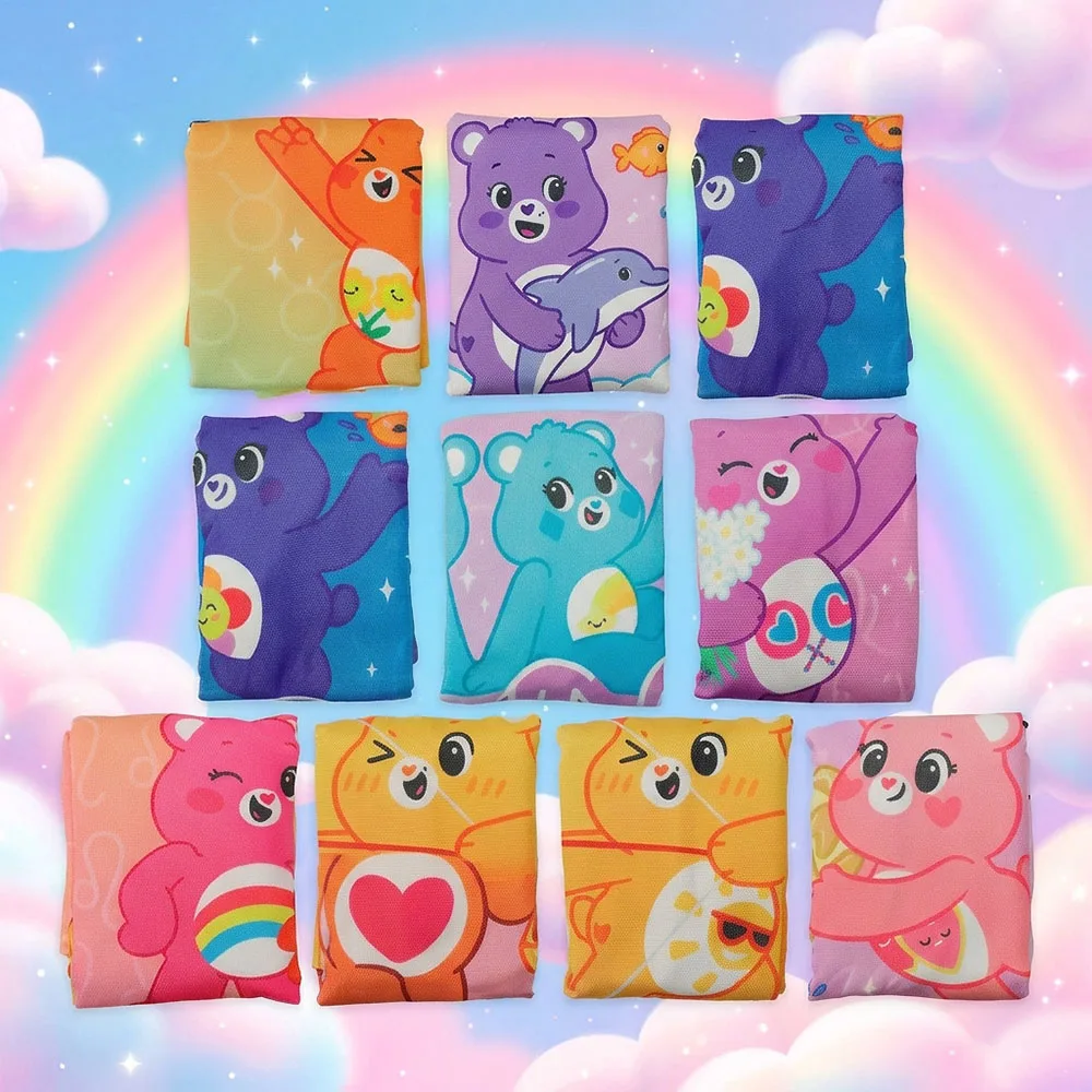 Care Bears Large Capacity Canvas Shopping Bags 12 Constellation Folding Eco-Friendly Cotton Tote Bags Reusable DIY Shoulder Bag